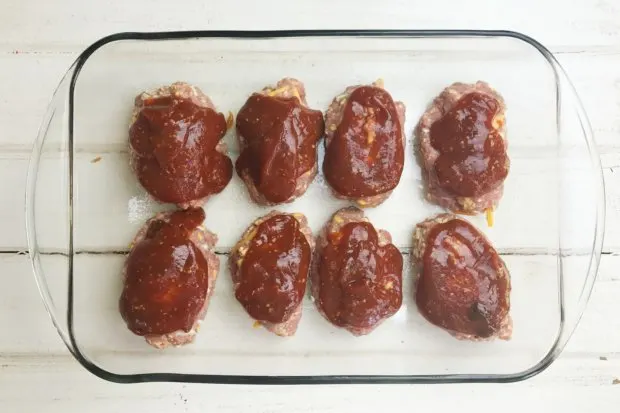 Mini Meatloaves Ready for the Oven