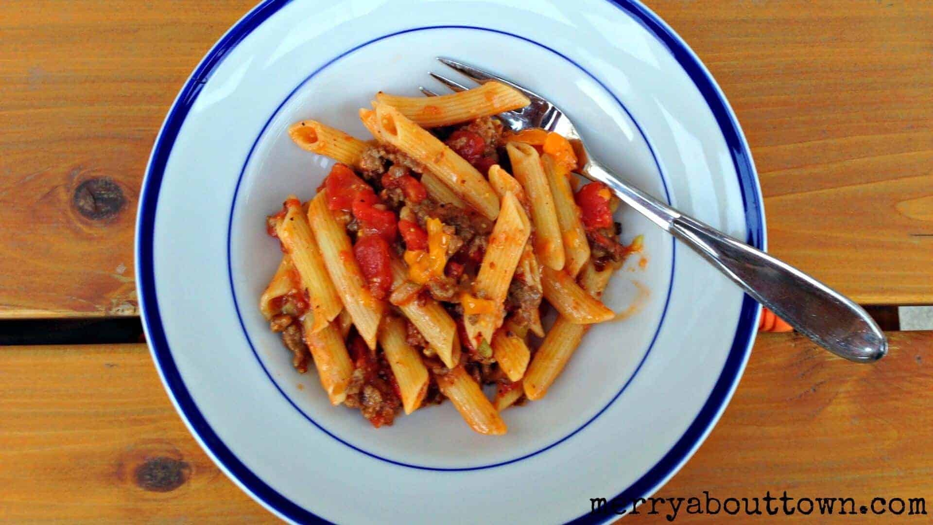 Cheeseburger Pasta Skillet - Merry About Town