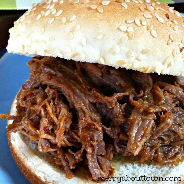 Slow Cooker Shredded BBQ Beef