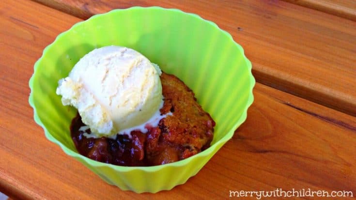Deliciously Decadent (and Easy) Cherry Peach Cobbler