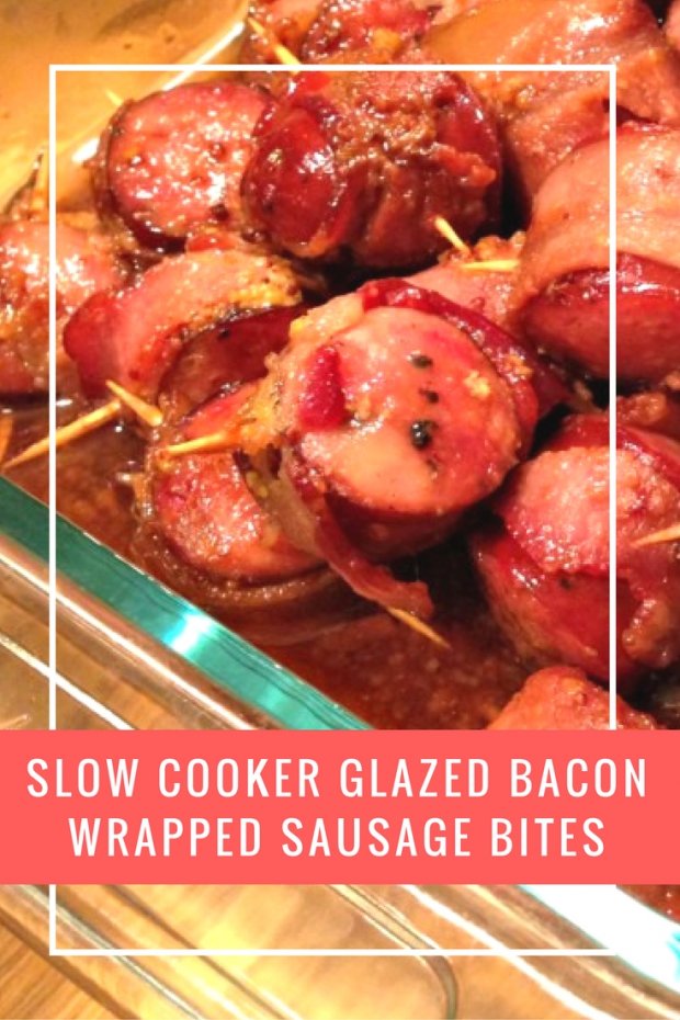 slow-cooker-glazed-bacon-wrapped-sausage-bites