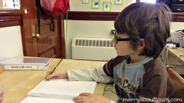 Evan at School