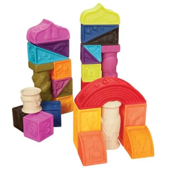 best toys for one year olds - chewable blocks