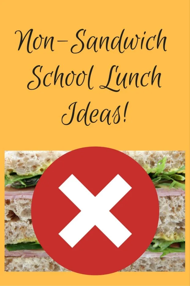 Non-Sandwich School Lunch box Ideas!
