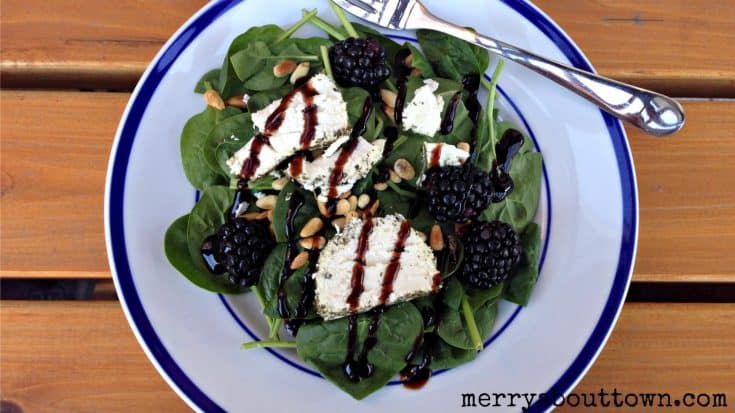 Blackberry Goat Cheese Salad - Merry About Town