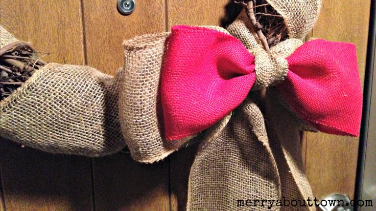 Burlap Double Bow - Merry About Town