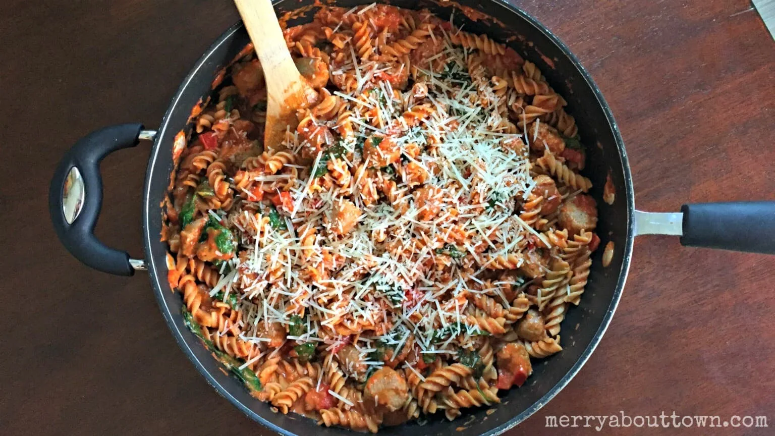 Creamy Italian Pasta Skillet - Merry About Town