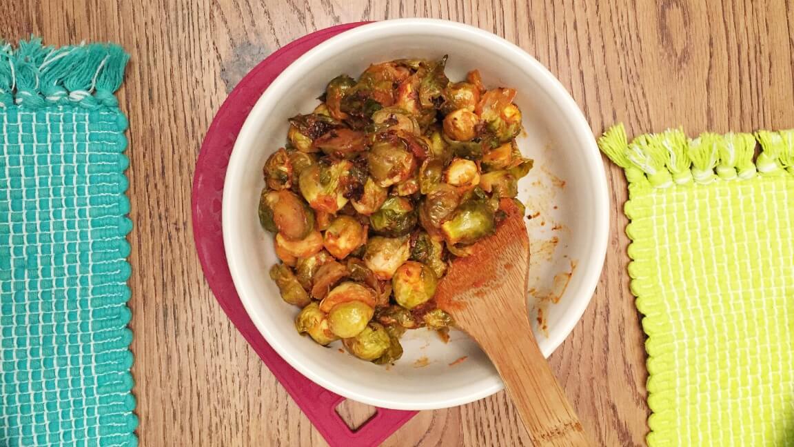 Hot Sauce Roasted Brussels Sprouts Recipe
