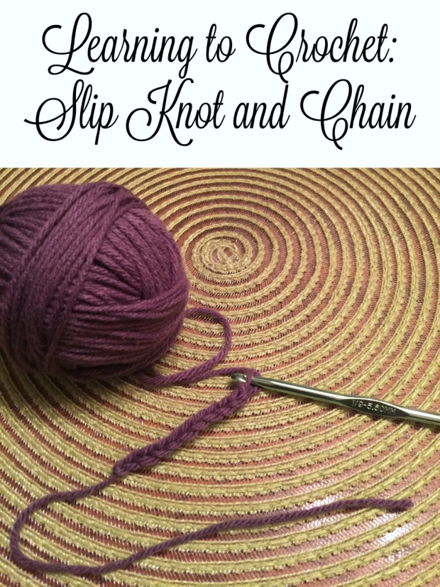 Learning to Crochet Slip Knot and Chain