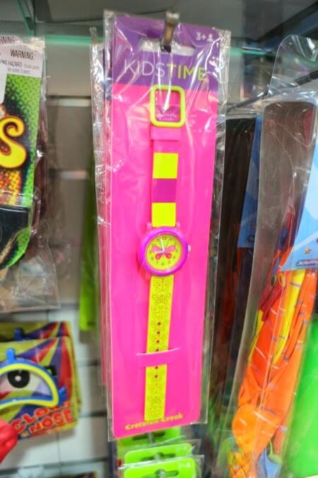 Cheap pink and yellow watch