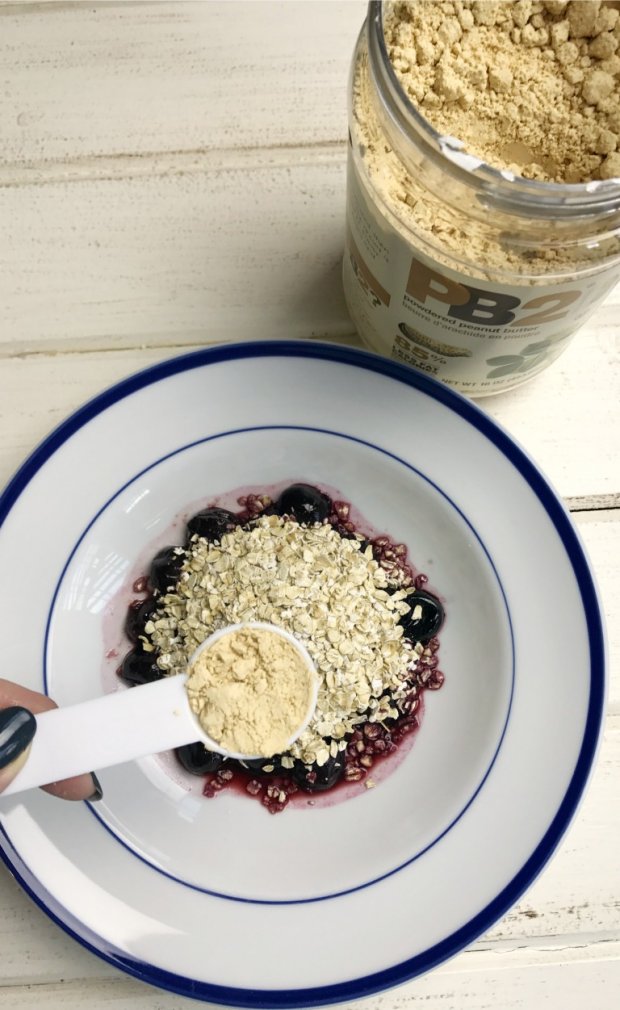 21 Day Fix Peanut Butter and Jelly Oatmeal