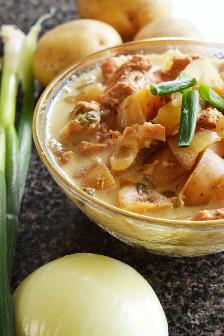 Crock Pot Chicken Garlic Potato Soup Merry About Town