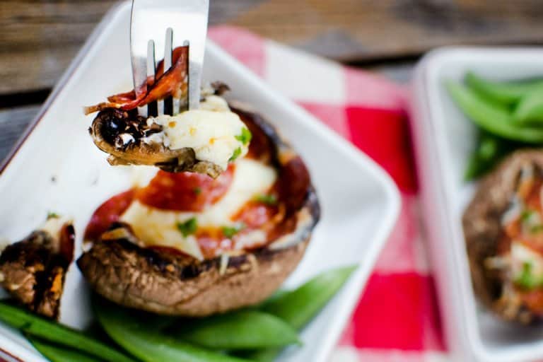 Low Carb Portobello Pizza Snack