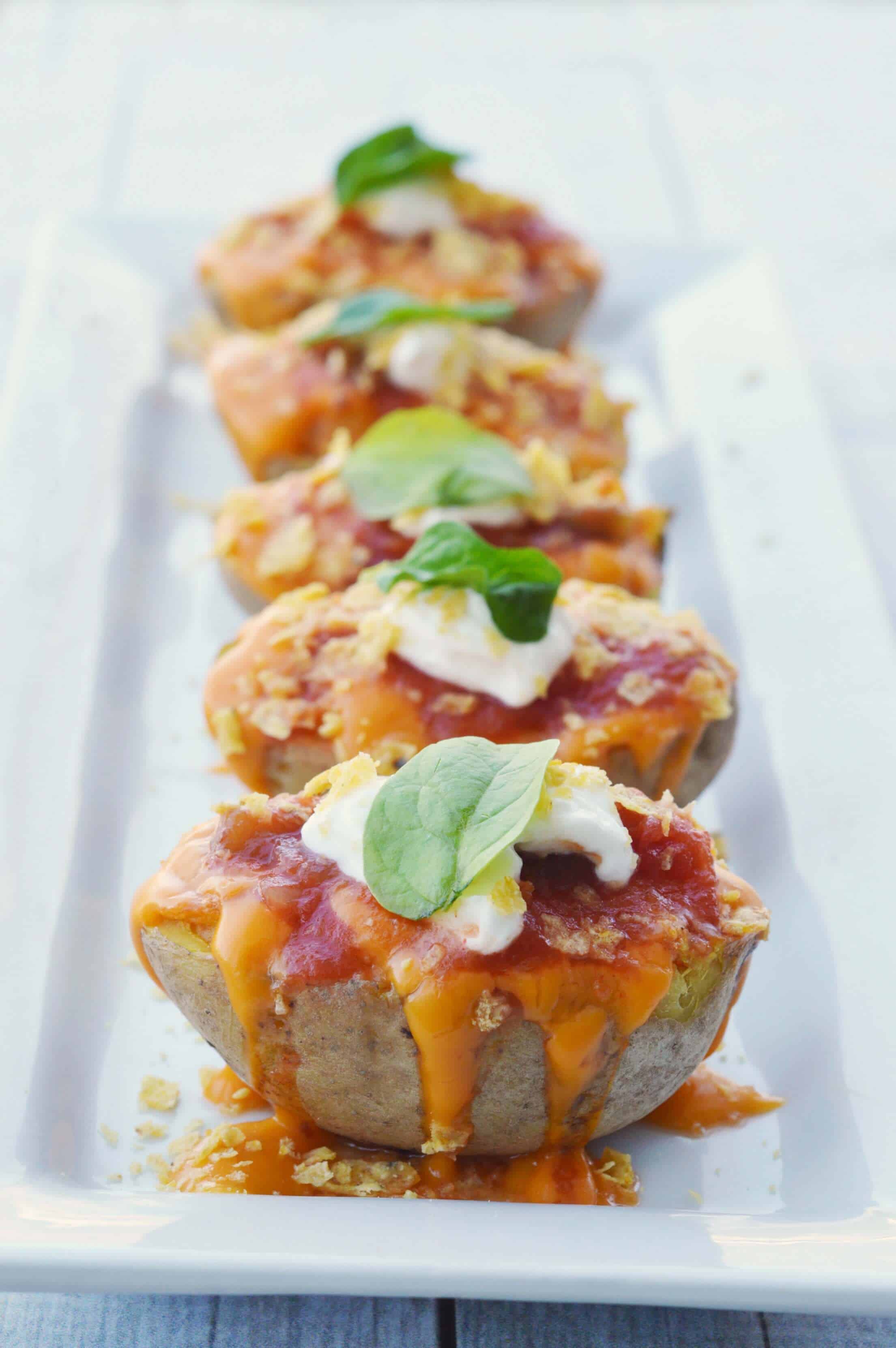 Nacho Stuffed Potato Skins Merry About Town