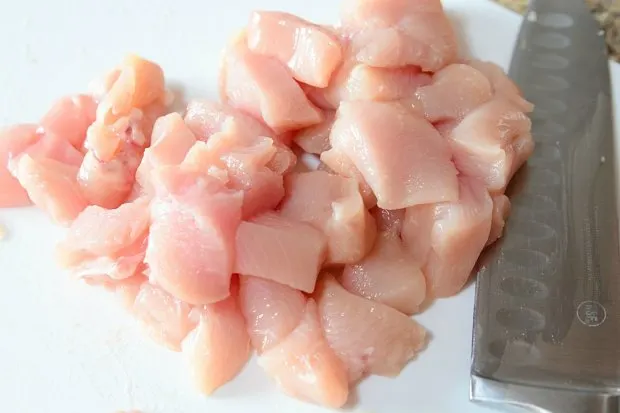 Chopped chicken breast