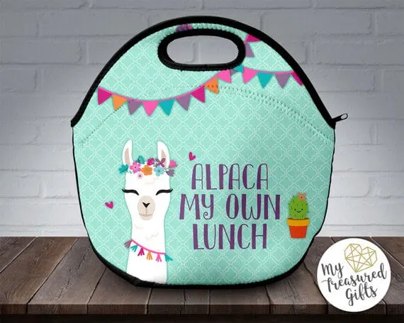 alpaca lunch bag