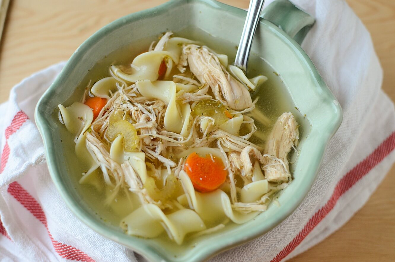 Simple Crock Pot Turkey Noodle Soup