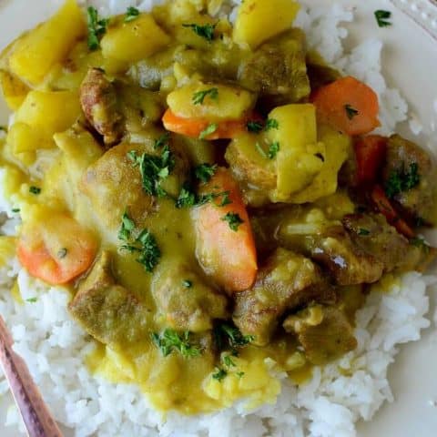 Slow Cooker Coconut Curry Beef Stew Recipe