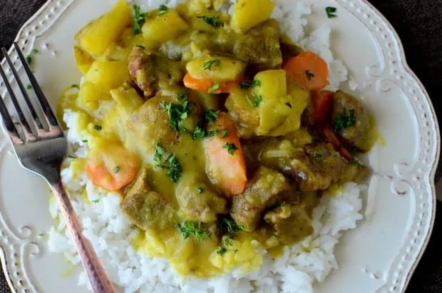 Coconut Curry Slow Cooker Beef Stew Recipe