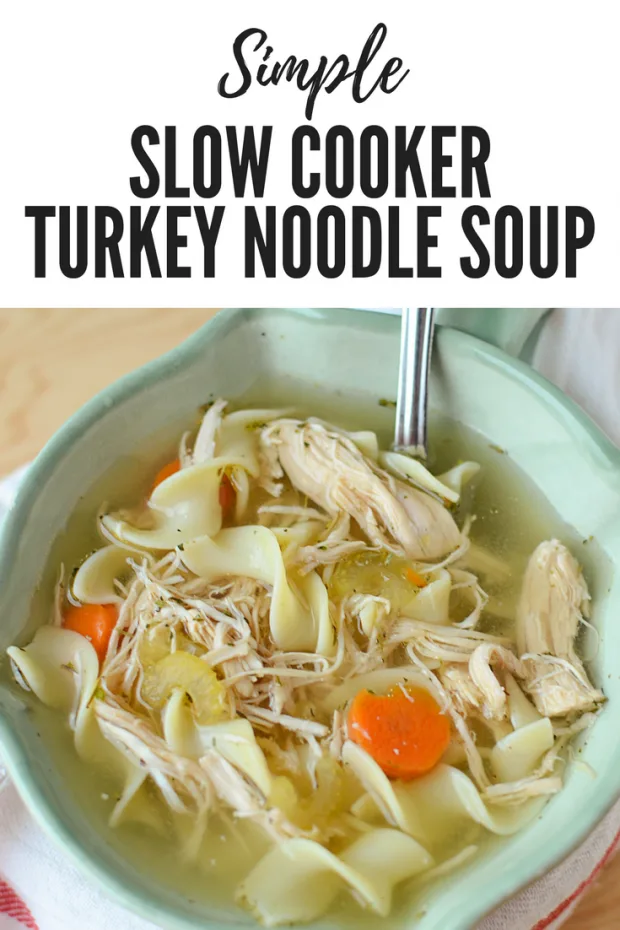 crock pot turkey noodle soup