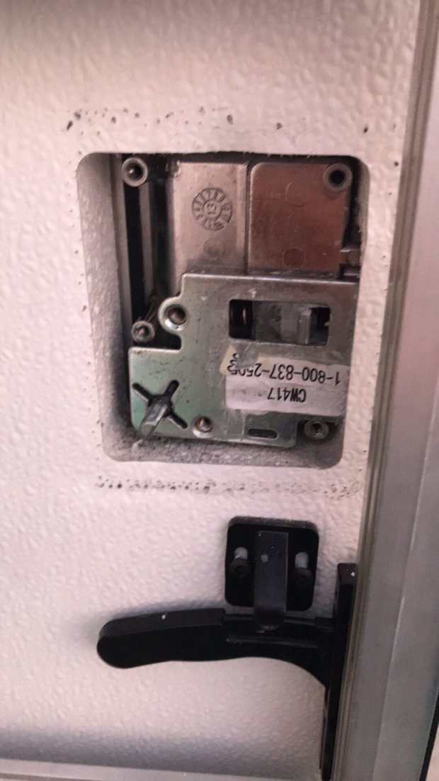 My door lock in pieces. If it wasn’t broken....it is now!