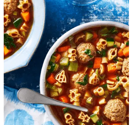 Spinach and Meatball Soup