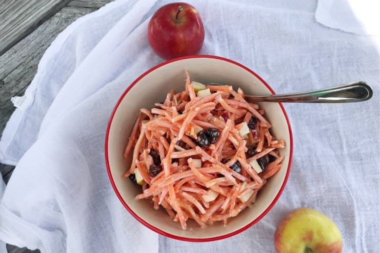 Carrot Raisin Salad with Apples
