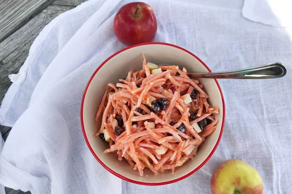 Carrot Raisin Salad with Apples – A Southern Favorite!