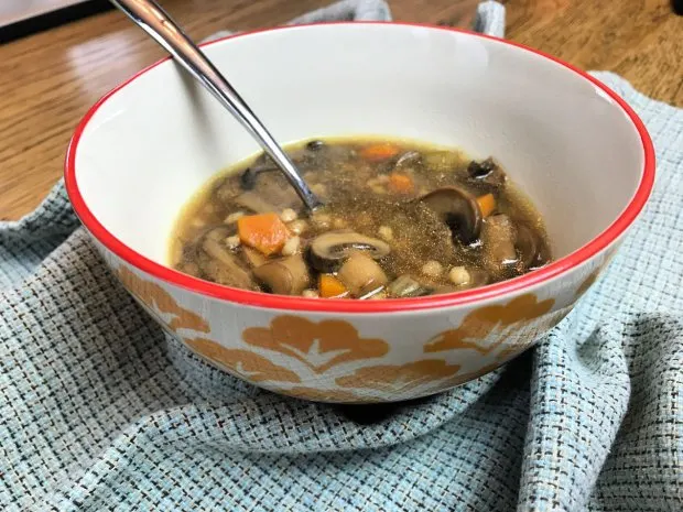 Mushroom Barley Soup in the Instant Pot