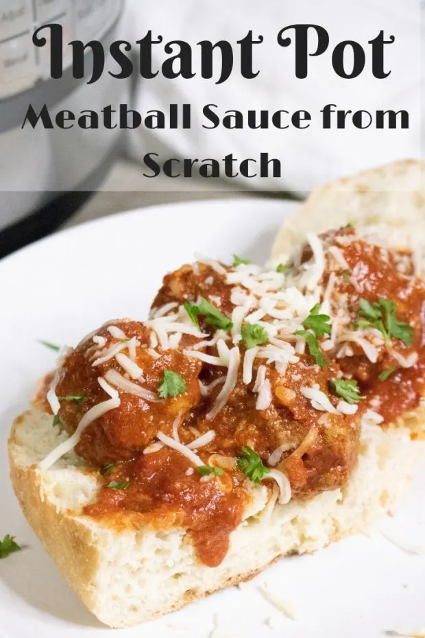 Easy Meatball Sauce from Scratch in the Instant Pot
