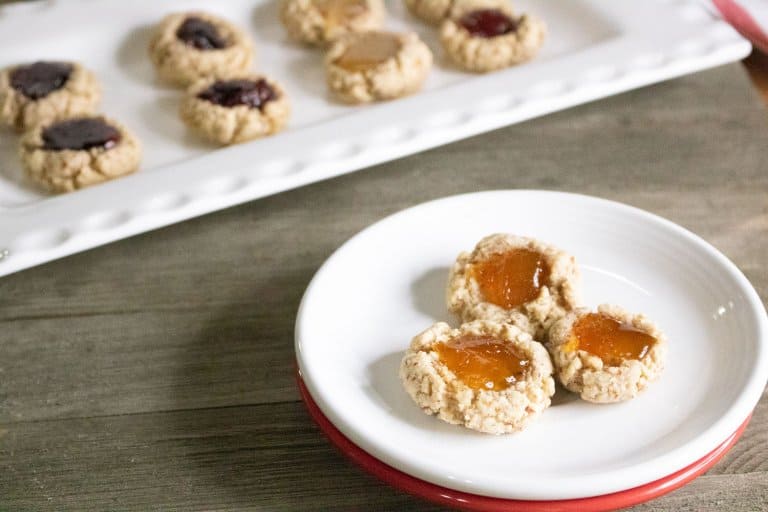 Jammy Almond Thumprint Cookies