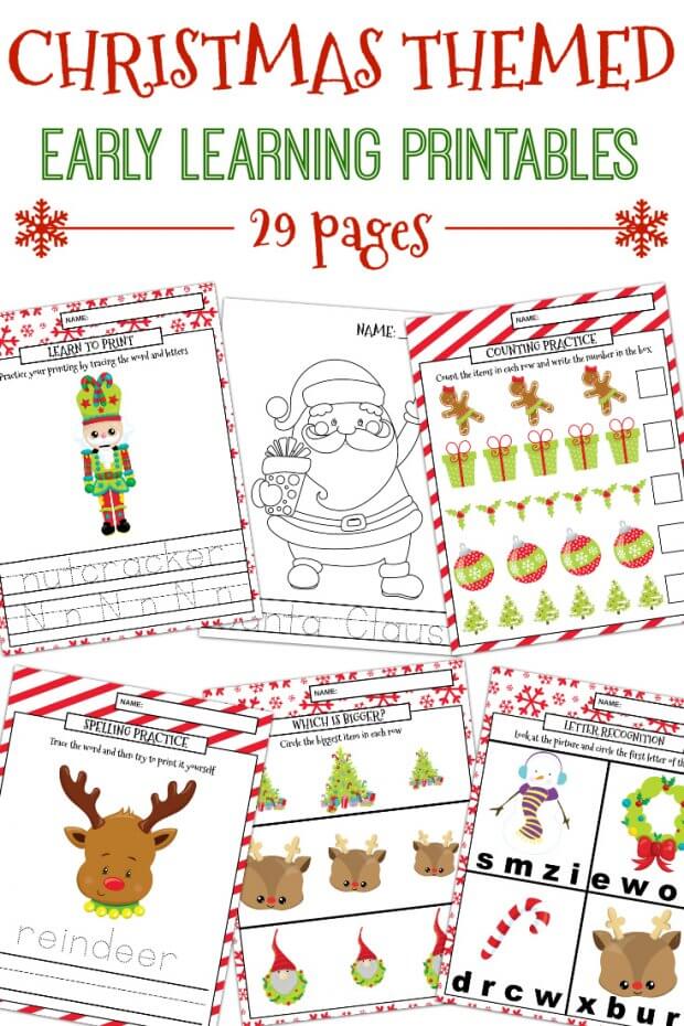 Christmas Learning Printables