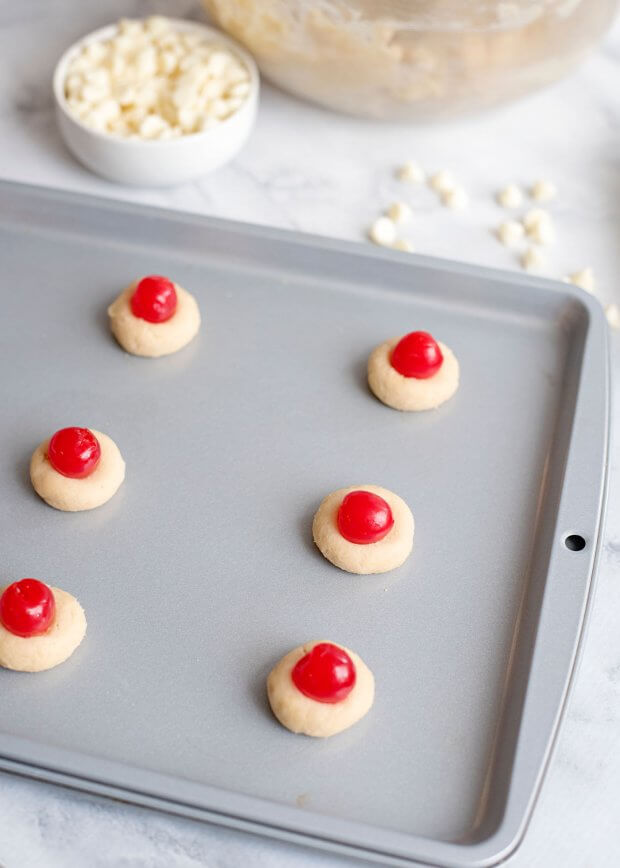 Cookies with cherries