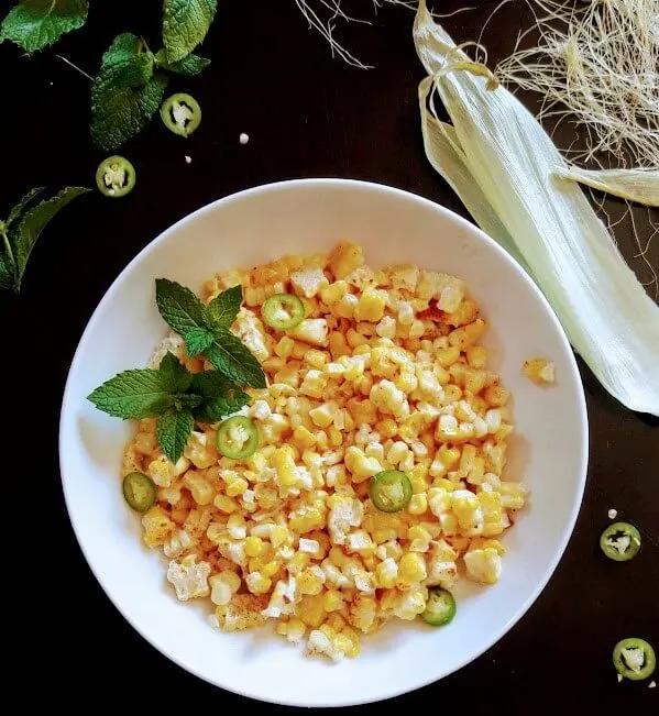 Mexican Style Spicy Street Corn Salad