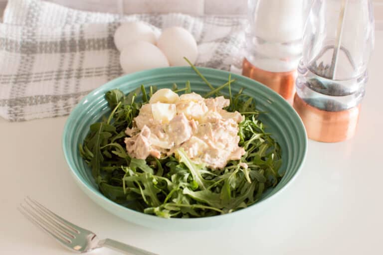 It’s time to elevate your next can of tuna! This Tuna Salad with Eggs recipe is a childhood favorite of mine. You won’t believe the difference adding eggs makes. This basic recipe has become so much more flavorful!