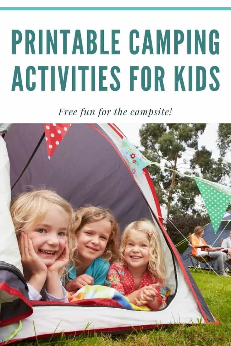 Fun and Free Printable Camping Activities for Kids. Perfect for on the way to camping or if it rains! #camping #freeprintables