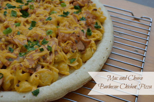 Image for Mac and Cheese Barbecue Chicken Pizza Recipe - Simple Dinners with Budget Recipes