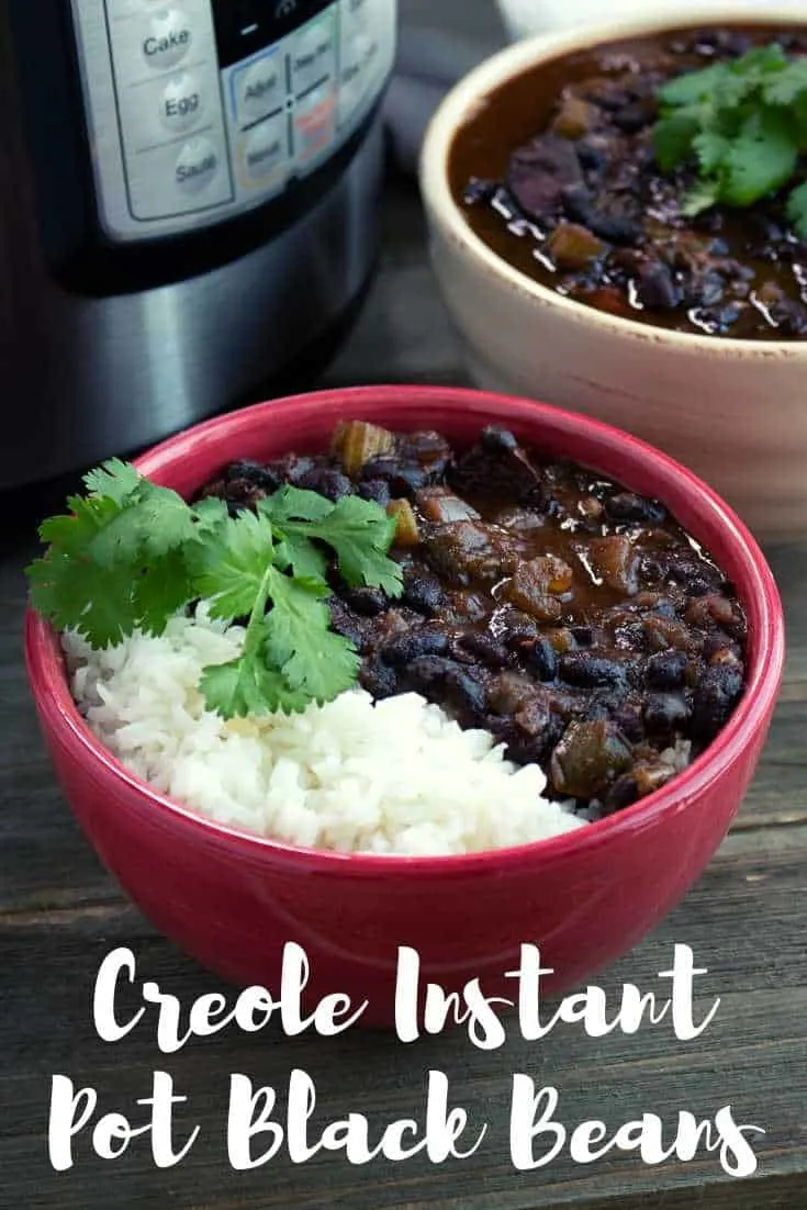 Creole Instant Pot Black Beans
