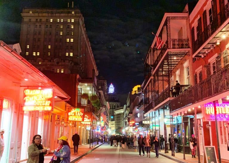Bourbon Street at Night