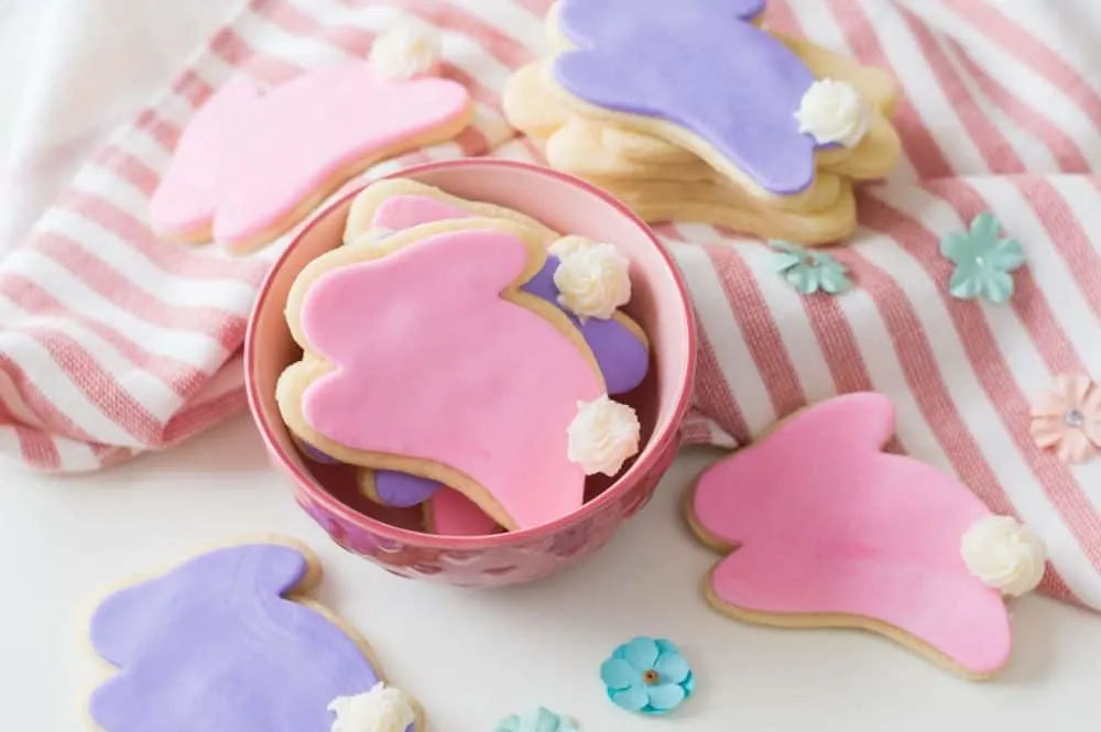 Bunny-shaped Easter Sugar Cookies