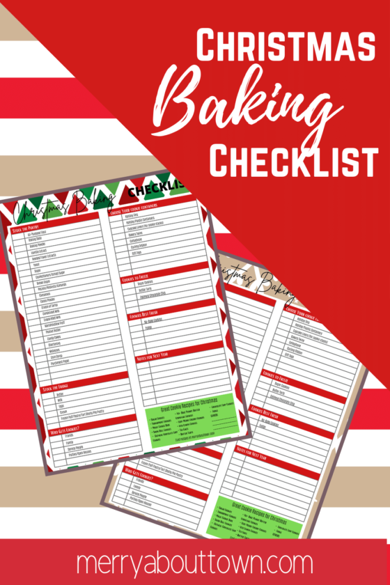 Printable Christmas Baking Checklist - Merry About Town