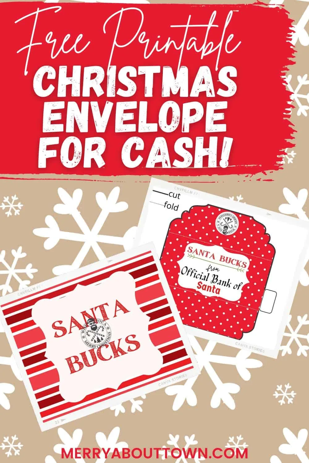Downloadable Christmas Cash Envelope