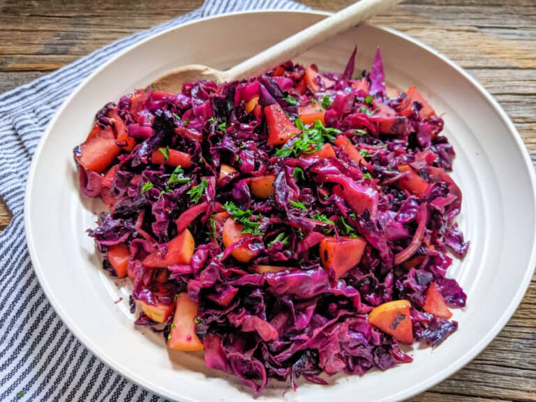Sweet and Sour Red Cabbage with Apples