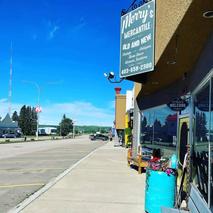 Small Town Charm in Bentley, Alberta Merry About Town