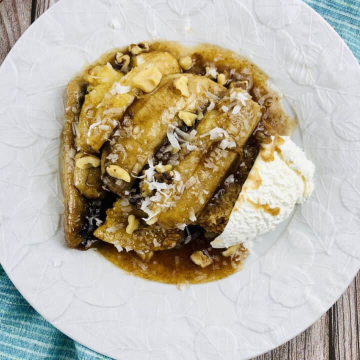 Slow Cooker Bananas Foster