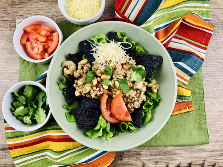 Tacos can be prepared and enjoyed in many different ways! Today, I am showing you my delicious recipe for Slow Cooker Taco Salad. Everything is made straight in the slow cooker and SO easy to whip-up!
