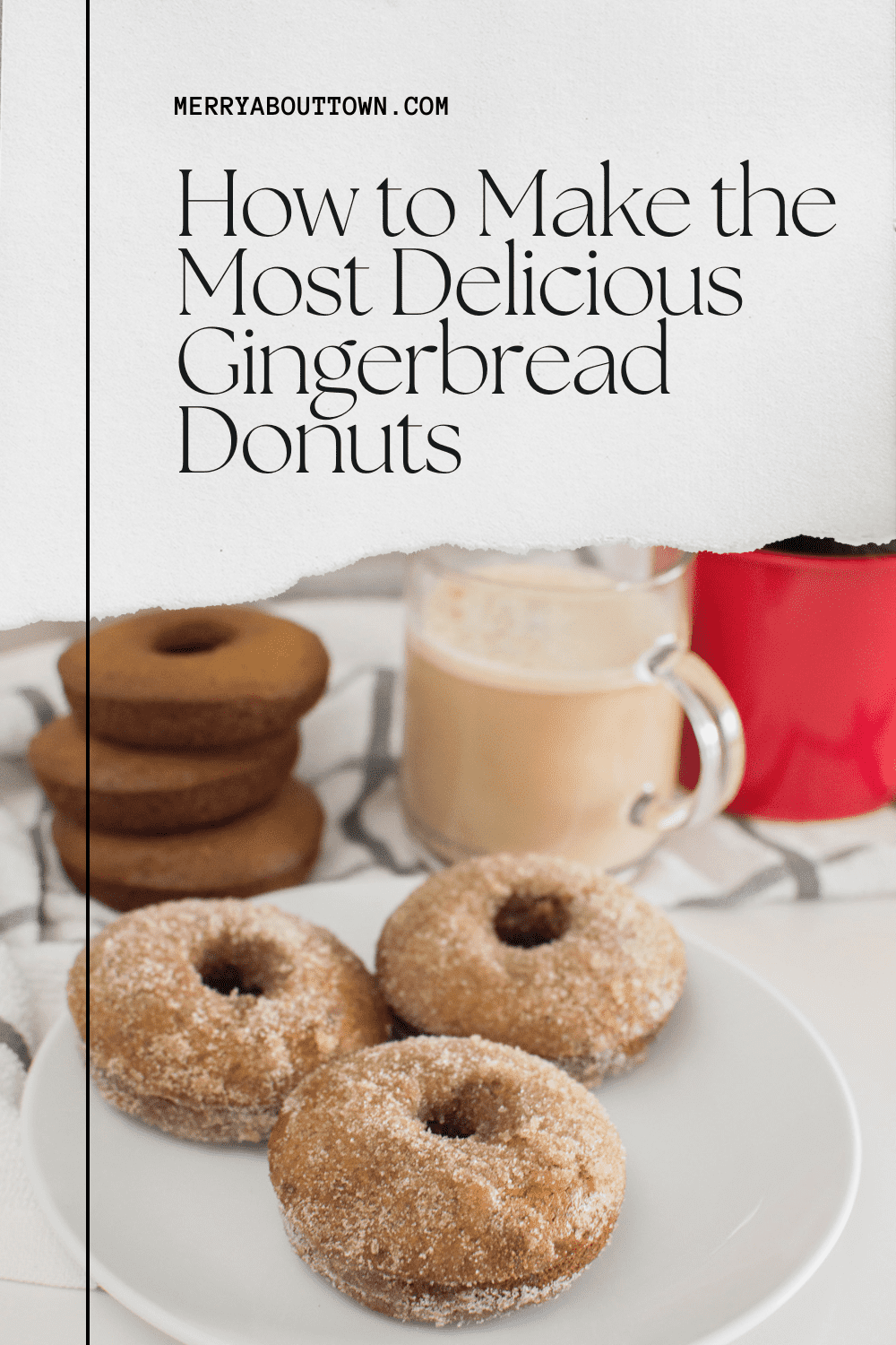 These gingerbread donuts are full of holiday flavor! If you love the taste of gingerbread cookies but also appreciate a good, fluffy baked donut – then this recipe is definitely for you!