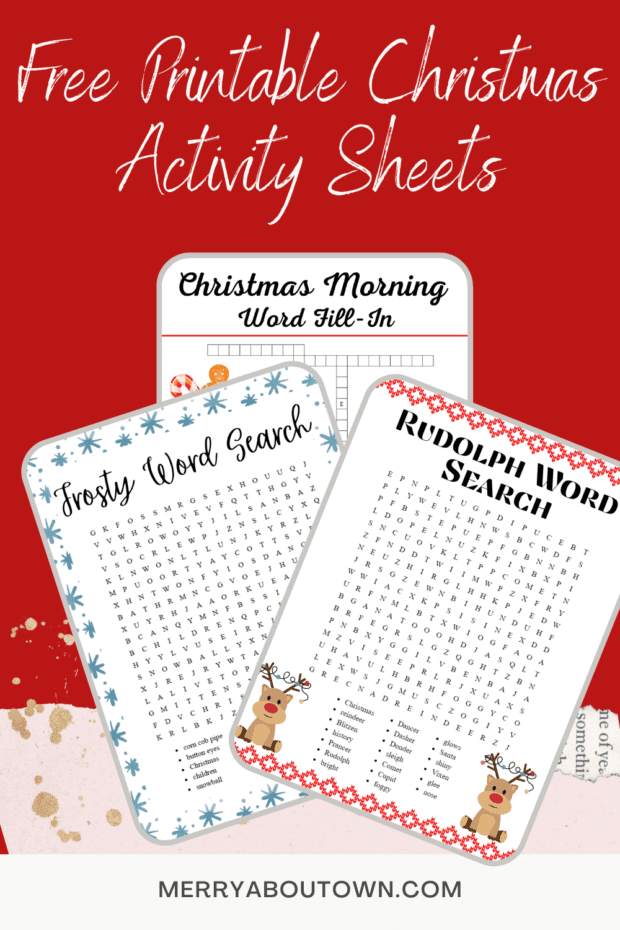 Free Printable Christmas Activity Sheets - Merry About Town