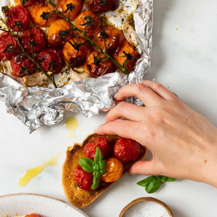 Image for Air Fryer Roasted Tomatoes on the Vine