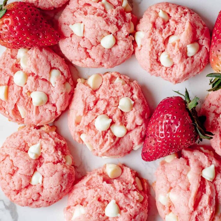 Image for Strawberry Cheesecake Cookies from Cake Mix